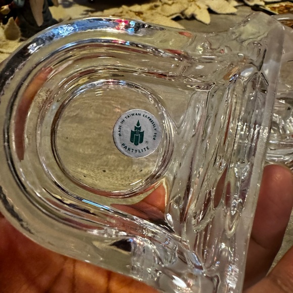 PartyLite Clear Seagull Tealight Candle Holder Set Of 2 P0510 Retired - Picture 8 of 11